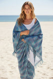 Love Surplus Ikat Fabric with Terry Cloth Back Side Beach XL Blanket Towel