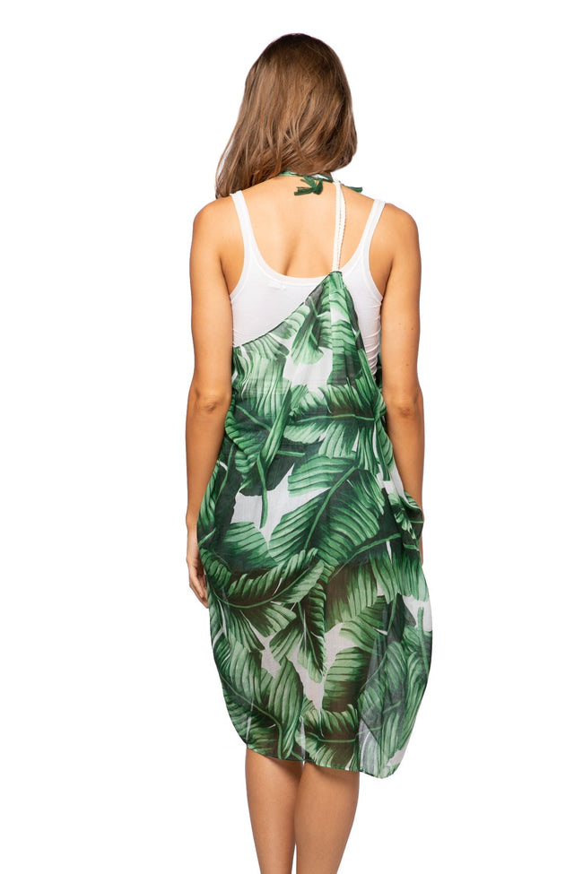Pool to Party Vest Green Canopy / One Size / Green Free Spirit Vest Coverup in Green Canopy Print