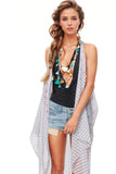 Pool to Party Vest Lots O'Dots Print / One Size / Grey Free Spirit Multi Wear Vest in Lots O'Dots Print