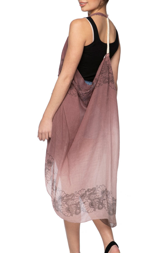 Pool to Party Vest Ombre Henna / One Size / Red Free Spirit Vest in Ombre Henna Print