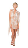 Pool to Party Vest Tie Dye Del Rey / One Size / Shell Long Draped Coverup Vest - Tie Dye Del Rey Print