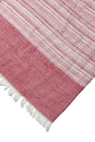Prep School Stripe Border Textured Scarf Wrap - Subtle Luxury