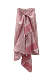 Prep School Stripe Border Textured Scarf Wrap - Subtle Luxury