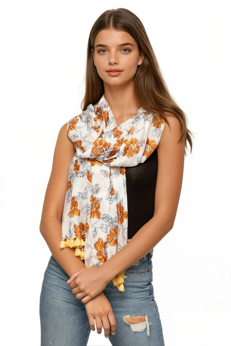 Twilight Scarf in Jacquard Fabric Charcoal