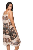 Rita Reversible Sundress Coverup in Oregon Trail print - Subtle Luxury