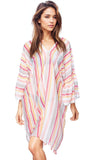 Sahara Stripe Bell Kaftan - Subtle Luxury