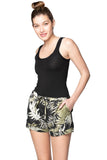 Sasha Lounge Short in Tropical Prints - Subtle Luxury