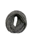 Shimmer Knit Infinity Scarf with Metallic Yarn - Subtle Luxury