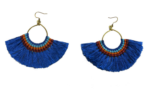 Silk Fringe Boho Earrings - Subtle Luxury