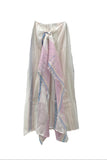 Spring Linens Woven Stripe Jacquard Sarong Wrap Scarf