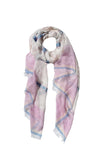 Spring Linens Woven Stripe Jacquard Sarong Wrap Scarf - Subtle Luxury