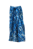 Island Vibes Batik Tropical Blue Print Scarf Wrap Sarong