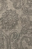 Spun Luxury Poncho L7A Orchid Scroll - Brown / One Size Extra Fine Wool Silk Kimono in Muted Prints