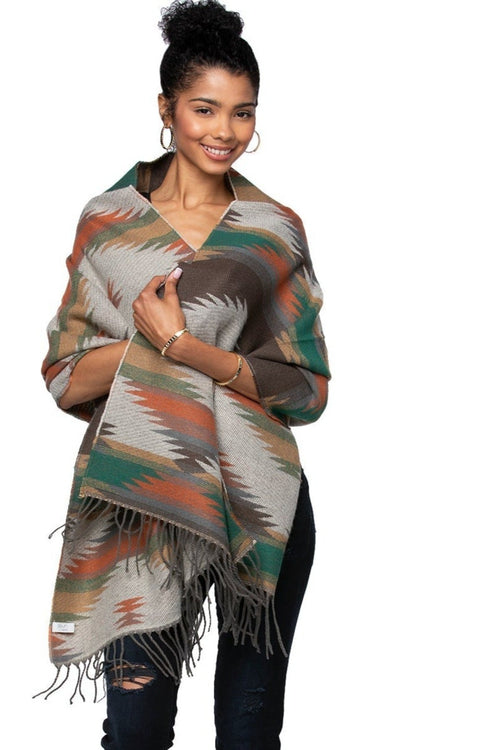 Spun Scarves Blanket Wrap Desert / One Size Drum Circle Wrap