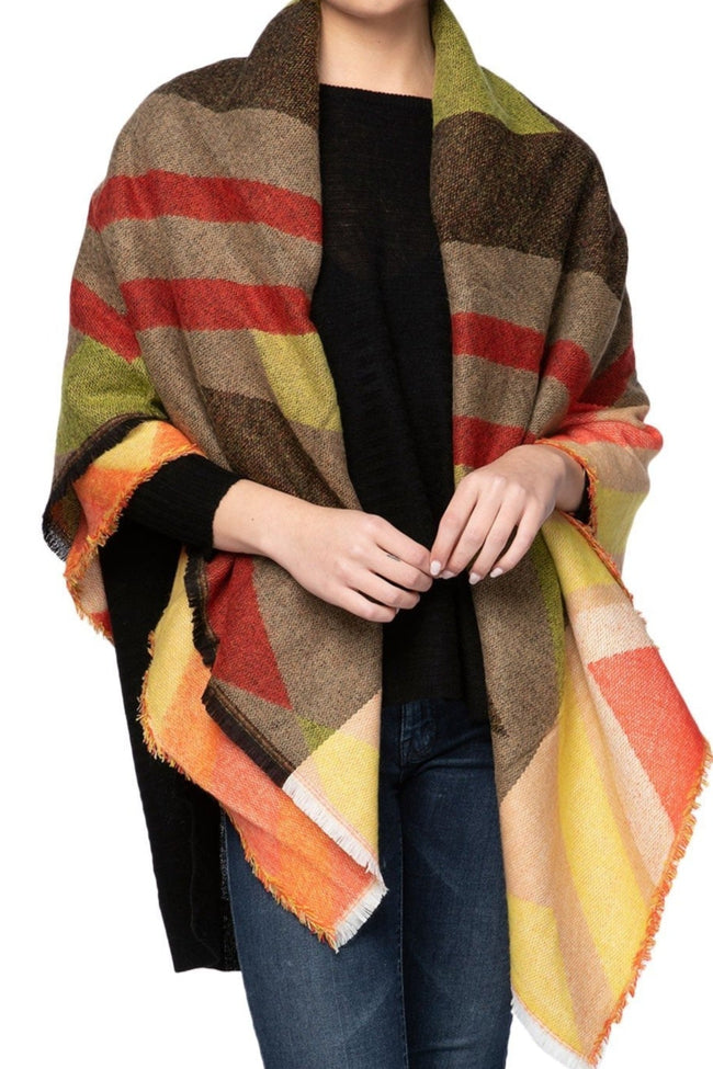 Spun Scarves Blanket Wrap Dizzy Diamond Blanket Wrap / Summer Dizzy Diamond Blanket Comfort Wrap