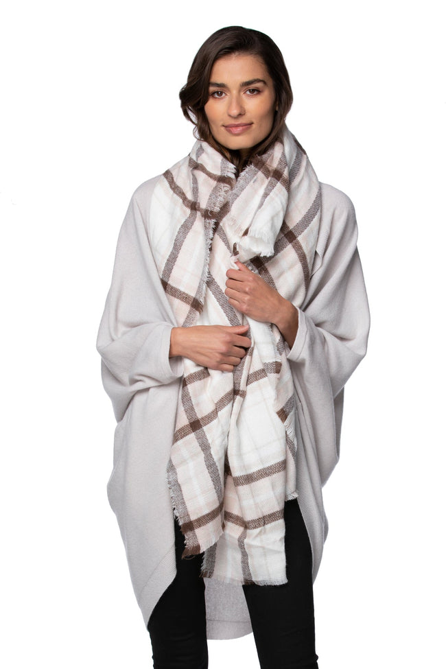 Spun Scarves Blanket Wrap Forever Plaid Blanket Wrap