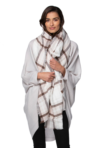 Spun Scarves Blanket Wrap Forever Plaid Blanket Wrap