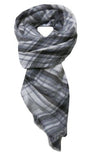 Spun Scarves Blanket Wrap Forever Plaid Blanket Wrap / Grey Forever Plaid Blanket Wrap