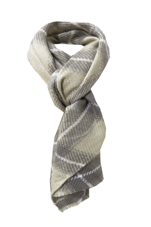 Spun Scarves Blanket Wrap Grey / One Size Oh So Plaid Blanket Scarf Wrap