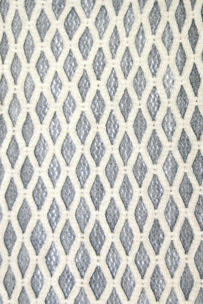 Spun Scarves Knit Scarf Cream/Grey Convertible Over-sized Hand Knit Scarf in Cream & Grey