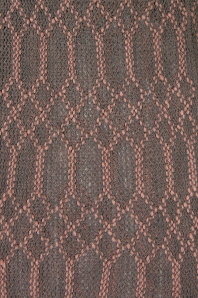 Spun Scarves Knit Scarf Hand Knit 2-Way Net Infinity Scarf in Tan Hand Knit 2-Way Net Infinity Scarf in Tan by Spun