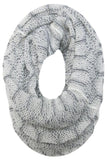 Spun Scarves Knit Scarf Hand Knit 2-Way Net Infinity Scarf in White Hand Knit 2-Way Net Infinity Scarf in White by Spun