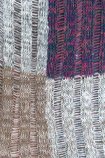 spun-scarves-knit-scarf-hand-knit-F14-K1 Hand_Knit_Patchwork_Pattern_Infinity_Scarf___Multi_Color swatch 2