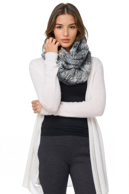 Gemini Rising Jacquard Woven Fabric Scarf Wrap