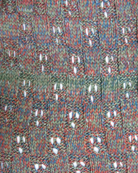 Spun Scarves Knit Scarf Hand Knit Chunky Weave Basket Infinity in Multi Hand Knit Chunky Weave Basket Infinity in Multi by Spun