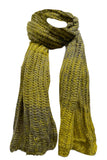 Spun Scarves Knit scarves Ombre Marled Chunky Knit Scarf / Mustard Ombre Marled Chunky Knit Scarf