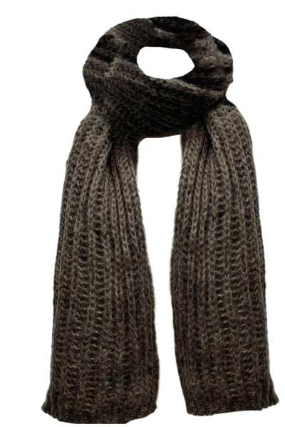 Spun Scarves Knit scarves Ombre Marled Chunky Knit Scarf / Truffle Ombre Marled Chunky Knit Scarf