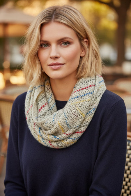 Portland Stripe Blanket Crop Poncho