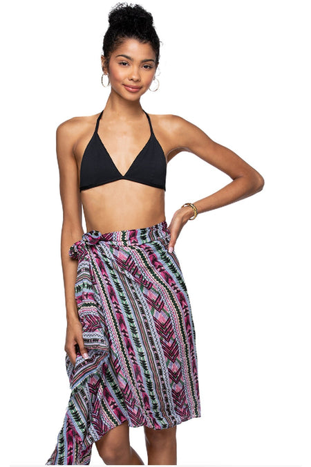 Open Shoulder Dress in Classic Bandana Print