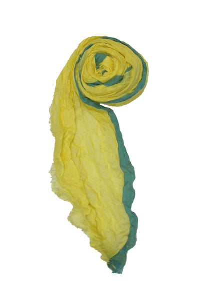 Spun Scarves Luxury Scarf Contrast Border / Citrus Contrast Border Modal Rayon Wrap Scarf Sarong
