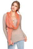 Spun Scarves Luxury Scarf Contrast Border Modal Rayon Wrap Scarf Sarong