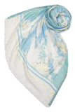 Spun Scarves Luxury Scarf Happy High Scarf in Teal Happy High Hand Loomed Textured Fabric Scarf Wrap