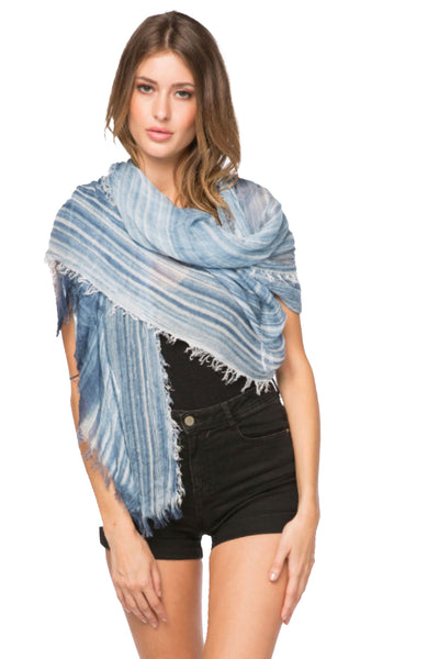 Spun Scarves Luxury Scarf Navy Tie Dye Splash Soft Rayon Wrap, Sarong, Scarf
