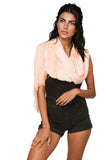 Spun Scarves Luxury Scarf Orange Tie Dye Splash Soft Rayon Wrap, Sarong, Scarf