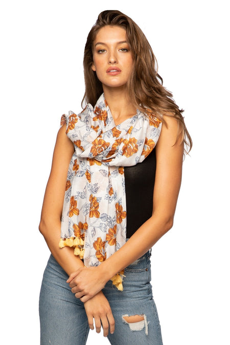 Flowing Florals Scarf in Multi