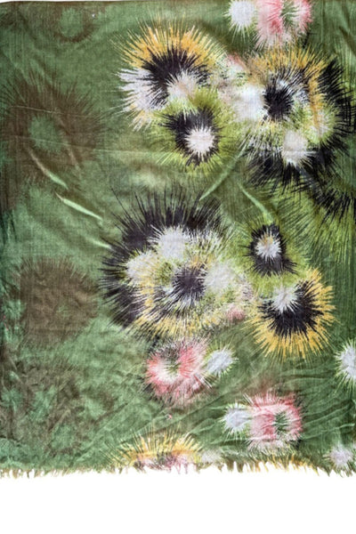 Spun Scarves Luxury Scarf Startburst Print Wool Scarf