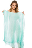 Spun Scarves Luxury Scarf Tie Dye Splash Soft Rayon Wrap, Sarong, Scarf
