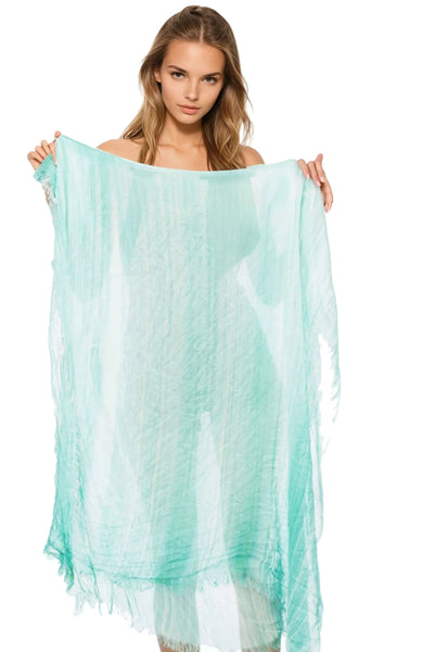 Spun Scarves Luxury Scarf Tie Dye Splash Soft Rayon Wrap, Sarong, Scarf