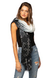 Spun Scarves Luxury Scarf Woven Shine Scarf in Black Woven Shine Scarf in Black