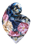 Spun Scarves sarong Around the Grove / Blue Multi-Wear Sarong Coverup Wrap - Around the Grove Print