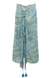 Spun Scarves Sarong Bali Blues / Blue Bali Blues Print Sarong Wrap Scarf