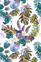 Spun Scarves Sarong Bali Garden / Multi Bali Garden Print Scarf Wrap Sarong