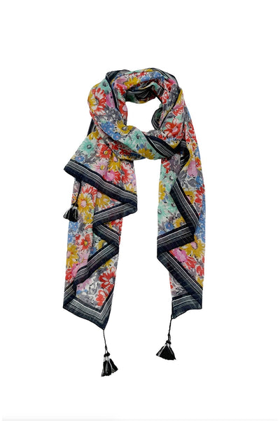 Spun Scarves sarong Bloom & Shine Print Bloom & Shine Print Cotton Sarong Wrap