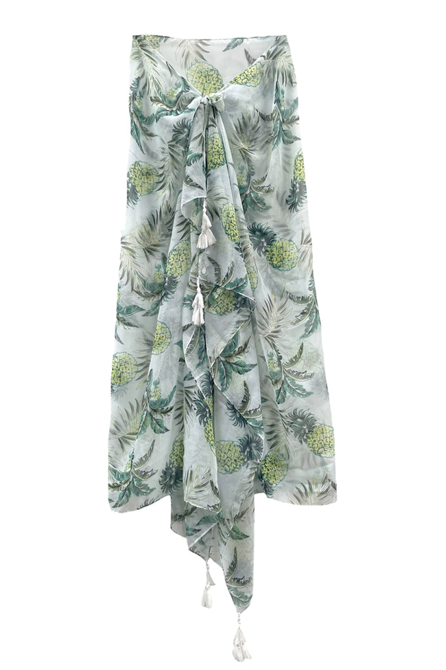 Spun Scarves Sarong Cabana Party Print Scarf Wrap Sarong