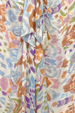 Spun Scarves Sarong Color Impressions / Blue Color Impressions Print Sarong Multi-Wear Wrap Scarf