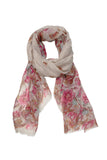 Spun Scarves Sarong Dancing Paisley - Ivory Dancing Paisley Sarong Wrap Scarf